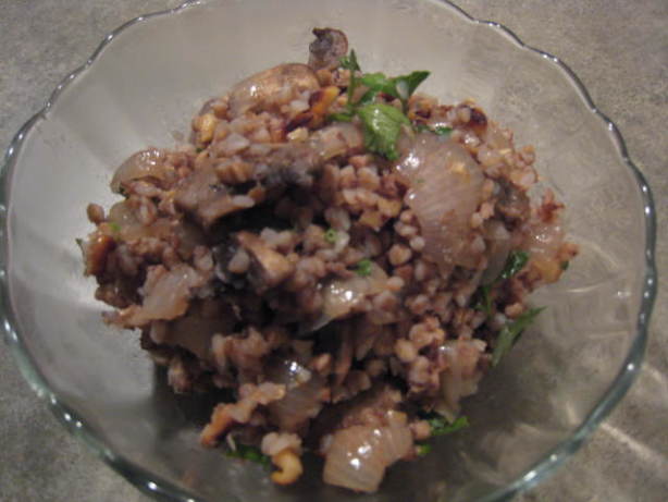 Kasha with Browned Onions and Walnuts