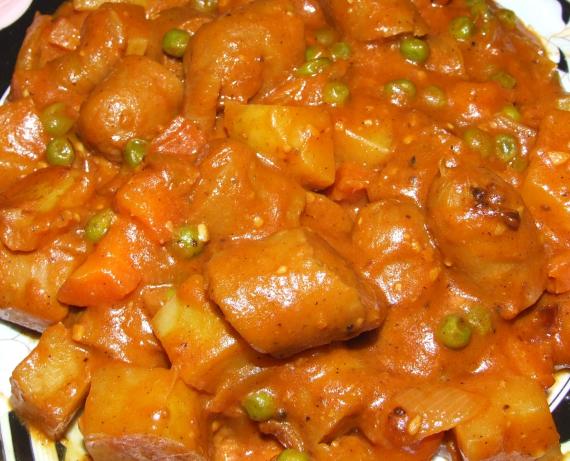 Curried Sausages Recipe 