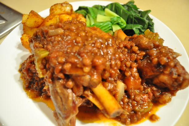 Slow-Cooked Lamb Shanks With Lentil Ragout Recipe - Australian.Food.com