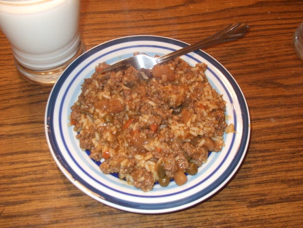 Speedy Hamburger-Rice Hotdish Recipe - Food.com