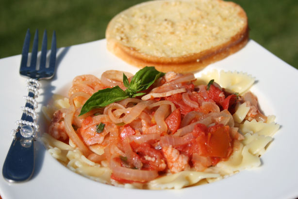 Sofia Lorens Pasta Sauce With Onions And Pancetta Recipe