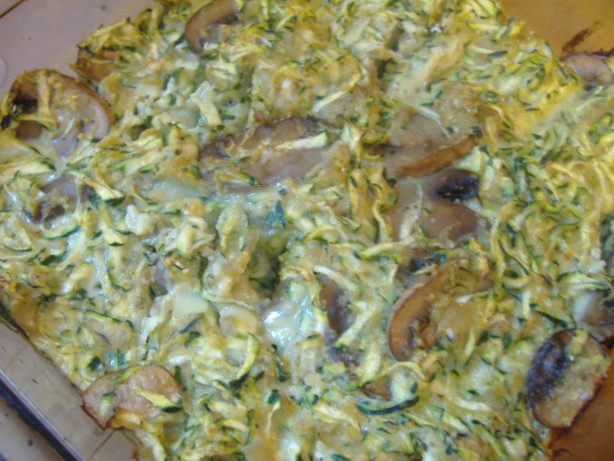 Baked Zucchini And Mushrooms