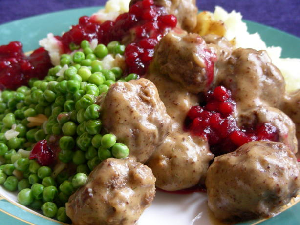 Swedish Meatballs With Lingonberry Or Cranberry Sauce Recipe - Food.com