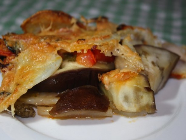 Eggplant, Potato and Tomato Casserole