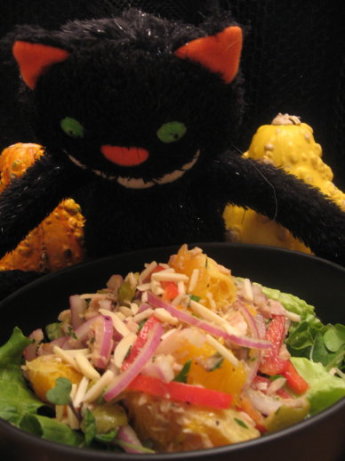 Tuna Salad with Olives, Orange, and Bell Pepper