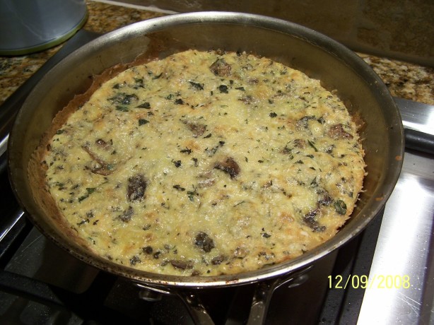 Mushroom and Caper Frittata