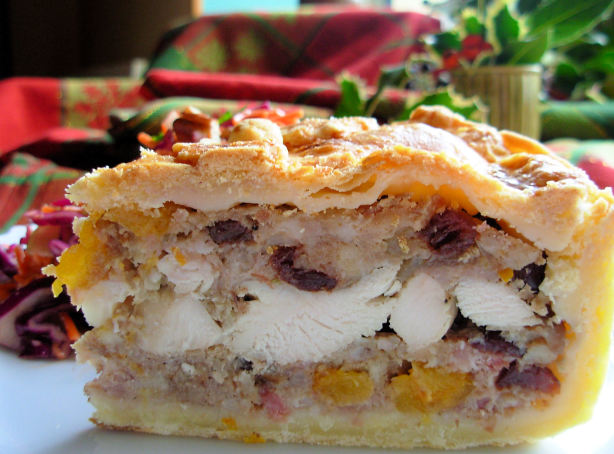 Little Jack Horners Christmas Chicken Fruit And Stuffing Pie Recipe