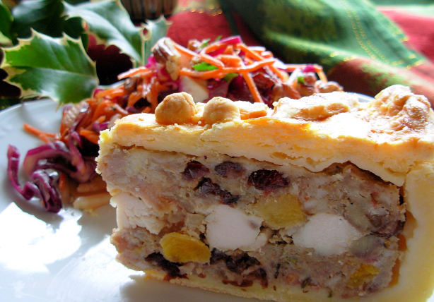 Little Jack Horners Christmas Chicken Fruit And Stuffing Pie Recipe