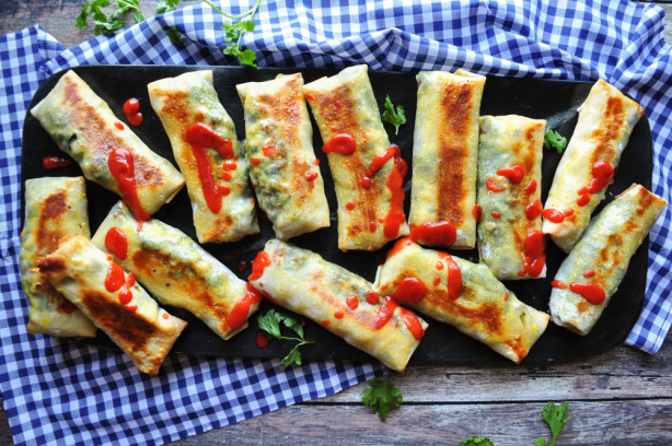 On-The-Go Breakfast Egg Rolls Recipe - Food.com