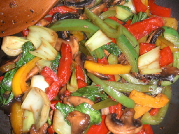 Stir-Fry Mushrooms And Bell Peppers Recipe - Food.com