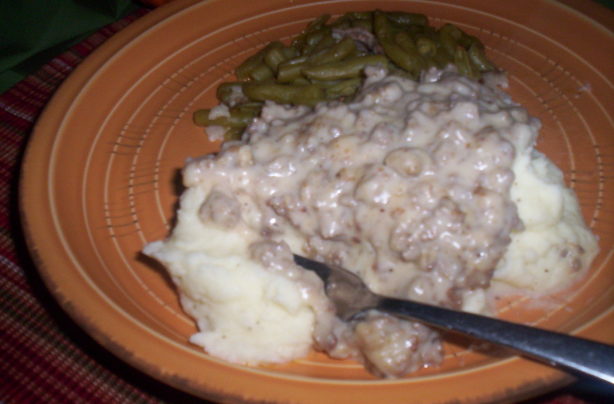 Creamed Ground Beef Sos Recipe Food com