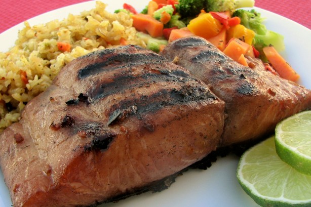 Bek's Grilled Mahi Mahi Fillets in Soy Ginger Marinade (OAMC)