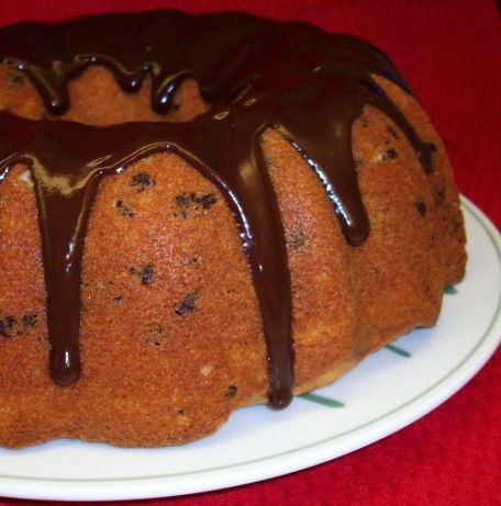 Yellow Bundt Cake With Chocolate Glaze Yellow Bundt Cake With Chocolate Glaze