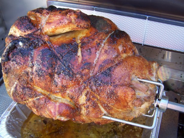 tie turkey for rotisserie