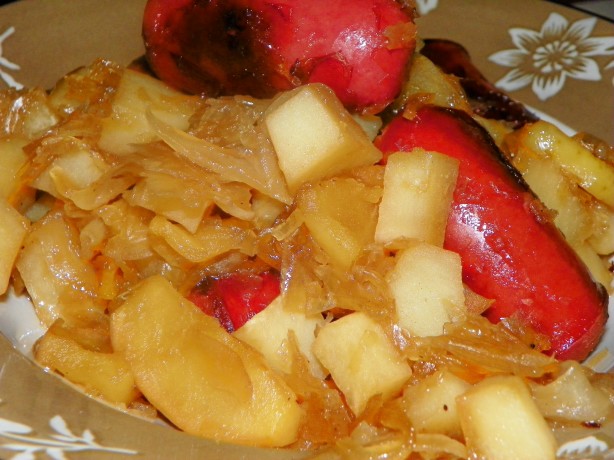 Smoked Sausage, Apples And Sauerkraut Recipe - Food.com