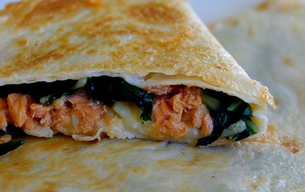 Salmon quesadilla food network