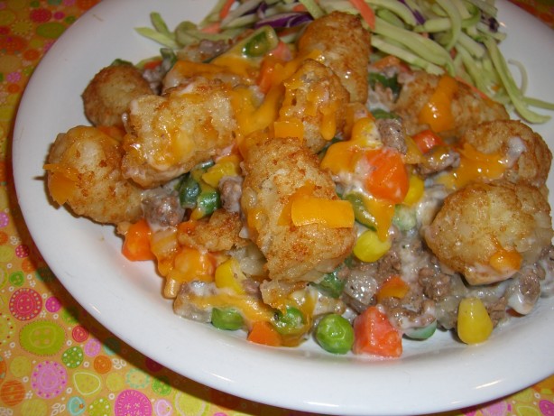 tator tot casserole with vegetables