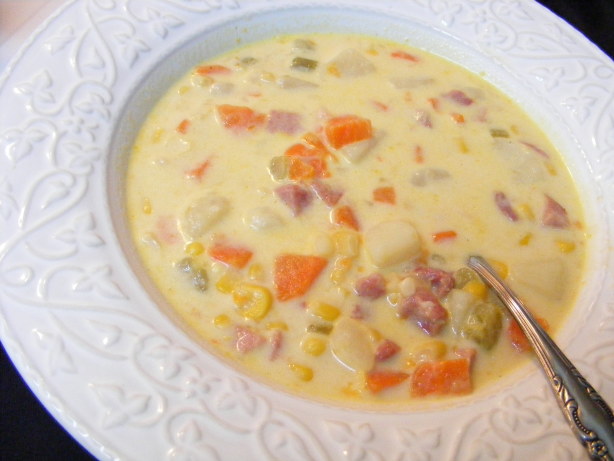 Crock Pot - Cheesy Ham Potato Soup Recipe - Food.com
