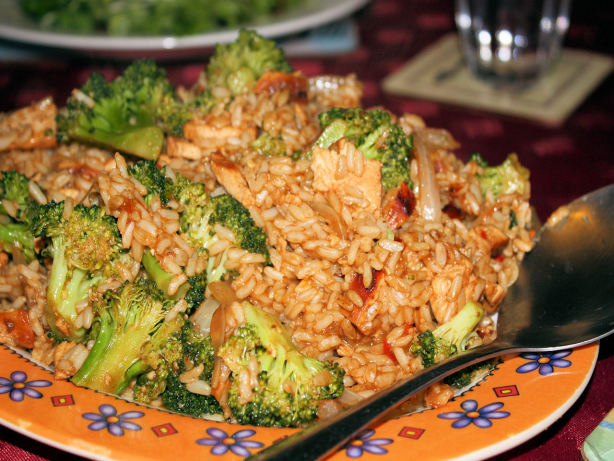 Broccoli And Chicken Stir-Fried Rice Recipe - Food.com