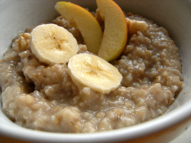 Breakfast Oatmeal With Banana And Apple Recipe - Food.com