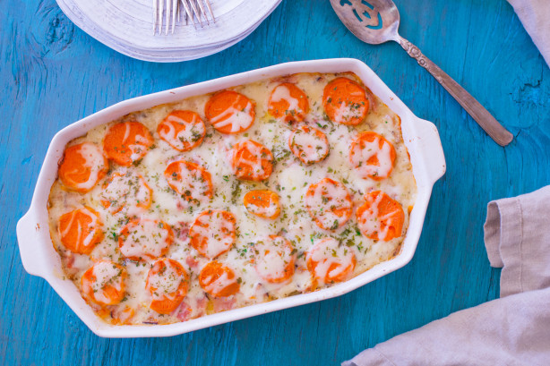Cheesy Ham And Sweet Potato Casserole Recipe - Food.com