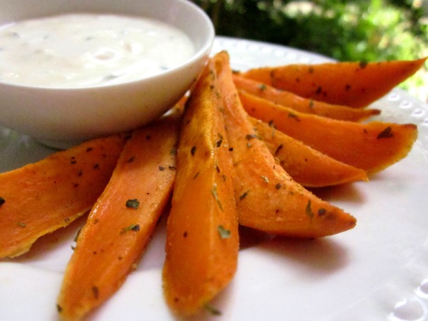 Baked Sweet Potato Fries With Garlic, Lime And Honey Dip ... Baked Sweet Potato Fries With Garlic, Lime And Honey Dip ...