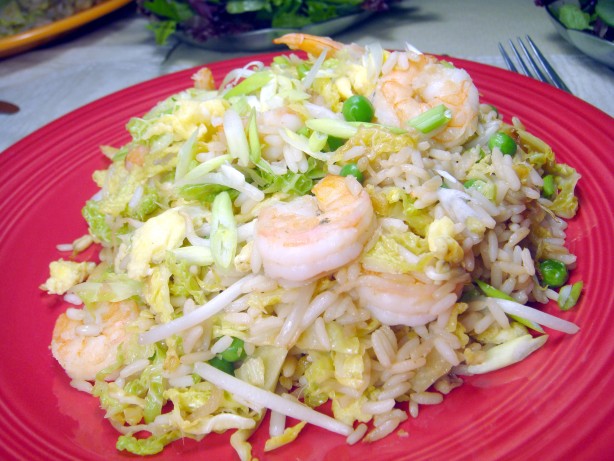Shrimp And Egg Fried Rice With Napa Cabbage - Tyler Florence Recipe