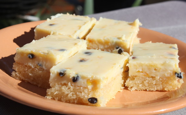 Easy Passionfruit Slice Bars Recipe