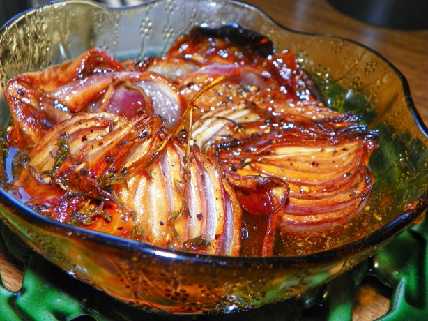 Roasted Onions With Honey And Balsamic Vinegar Recipe - Food.com