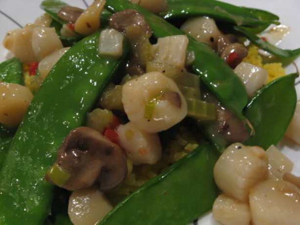 Scallops With Vegetables Recipe - Food.com