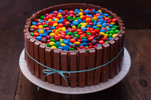 Bucket Of Mandms Kit Kat Cake Recipe 