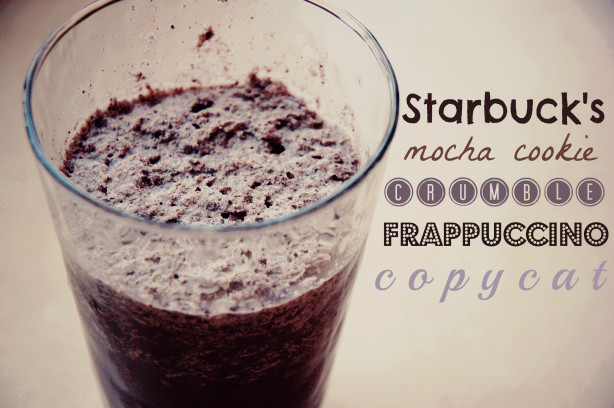 how to make a mocha cookie crumble frappuccino at home