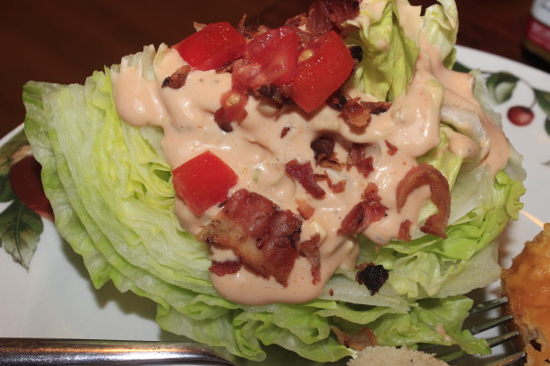 Mamas Iceberg Wedge Wih Homemade Thousand Island Dressing