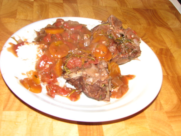Braised Lamb Shanks with Fresh Rosemary