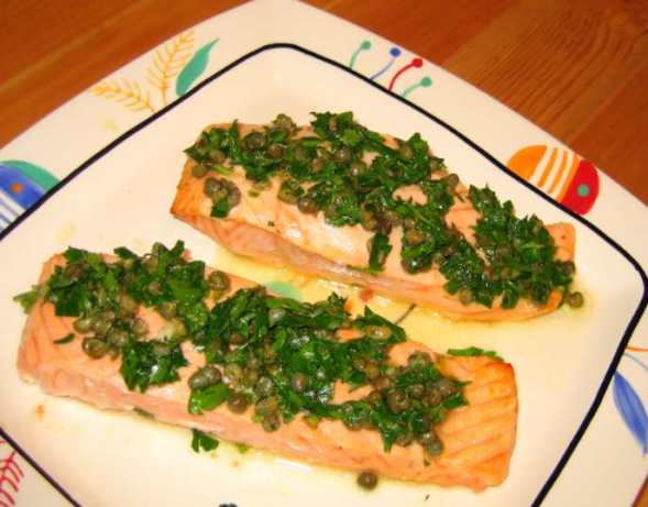 Baked Salmon With Caper Sauce Recipe - Food.com