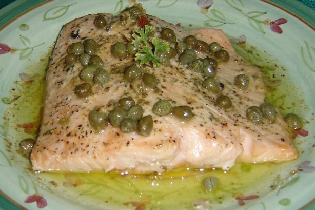 Baked Salmon With Caper Sauce Recipe - Food.com