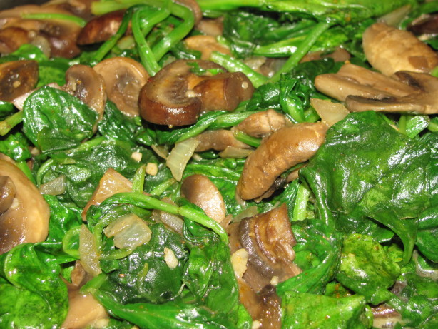Sauteed Spinach And Mushrooms Recipe - Food.com