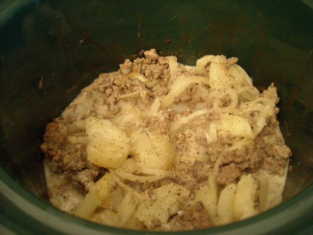 Crock Pot Hamburger n Potato Casserole Recipe - Food.com