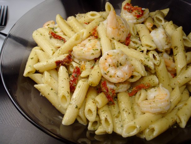 Pasta Pan scratch    One from And sauce Shrimp Sauce Food.com creamy Pesto pasta Creamy recipes Recipe With