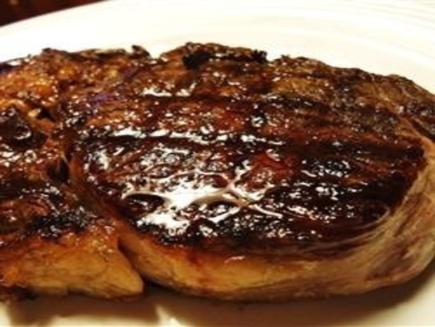 Bourbon Barbecued Rib Eye Steaks Recipe 