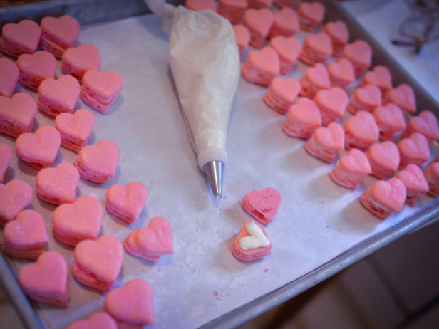 Heart-Shaped French Macarons