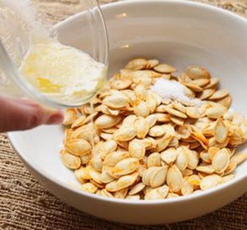 How to Roast Pumpkin Seeds - Butter & Season
