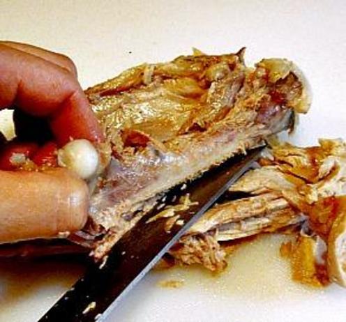 How to Carve a Turkey - Remove Thigh Bone