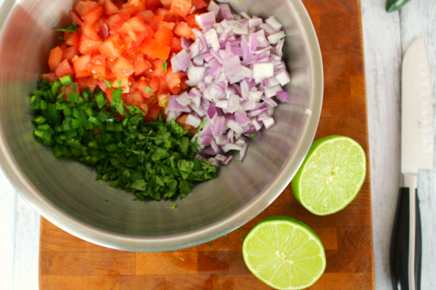 Add Lime Juice, Vinegar and Salt to Season