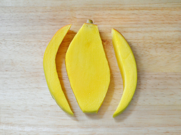 How to Cut a Mango - Cut Off Sides