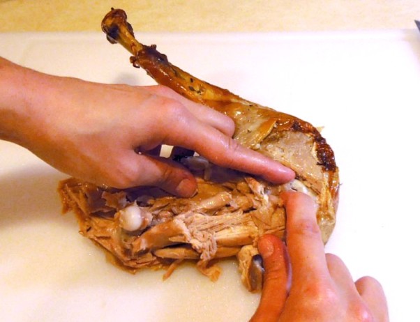 How to Carve a Turkey - Detach the Thighs