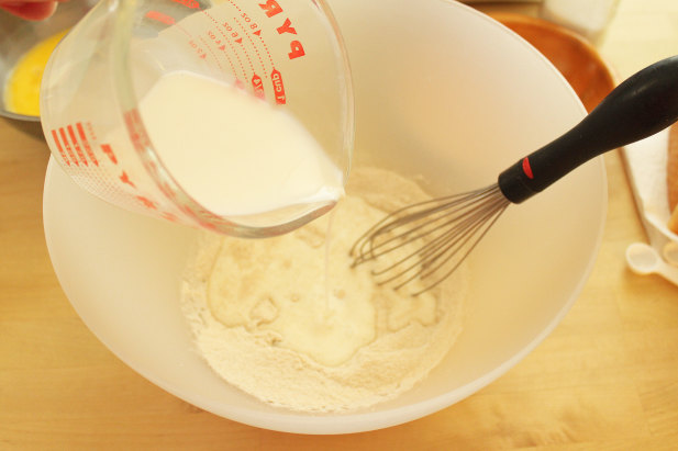 How to Make French Toast - Add Milk