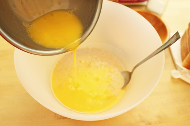 How to Make French Toast - Add Eggs