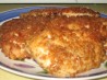 Pretzel Crusted Chicken Breast With Cheddar Cheesy Mustard Sauce