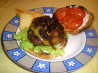 Canadian Burger With Beer-Braised Onions and Cheddar